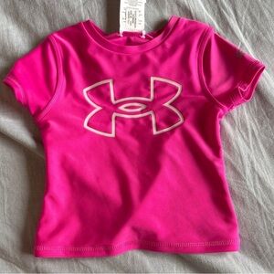 Under Armour Kids Pink T-Shirt Toddler Size 18m UPF30 Summer athletic sporty